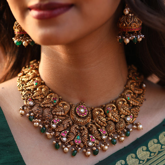 DEEP NAGAS ANTIQUE SHORT NECKLACE