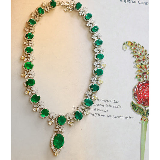 DIAMOND LOOK ZIRCON STONE NECKLACE.