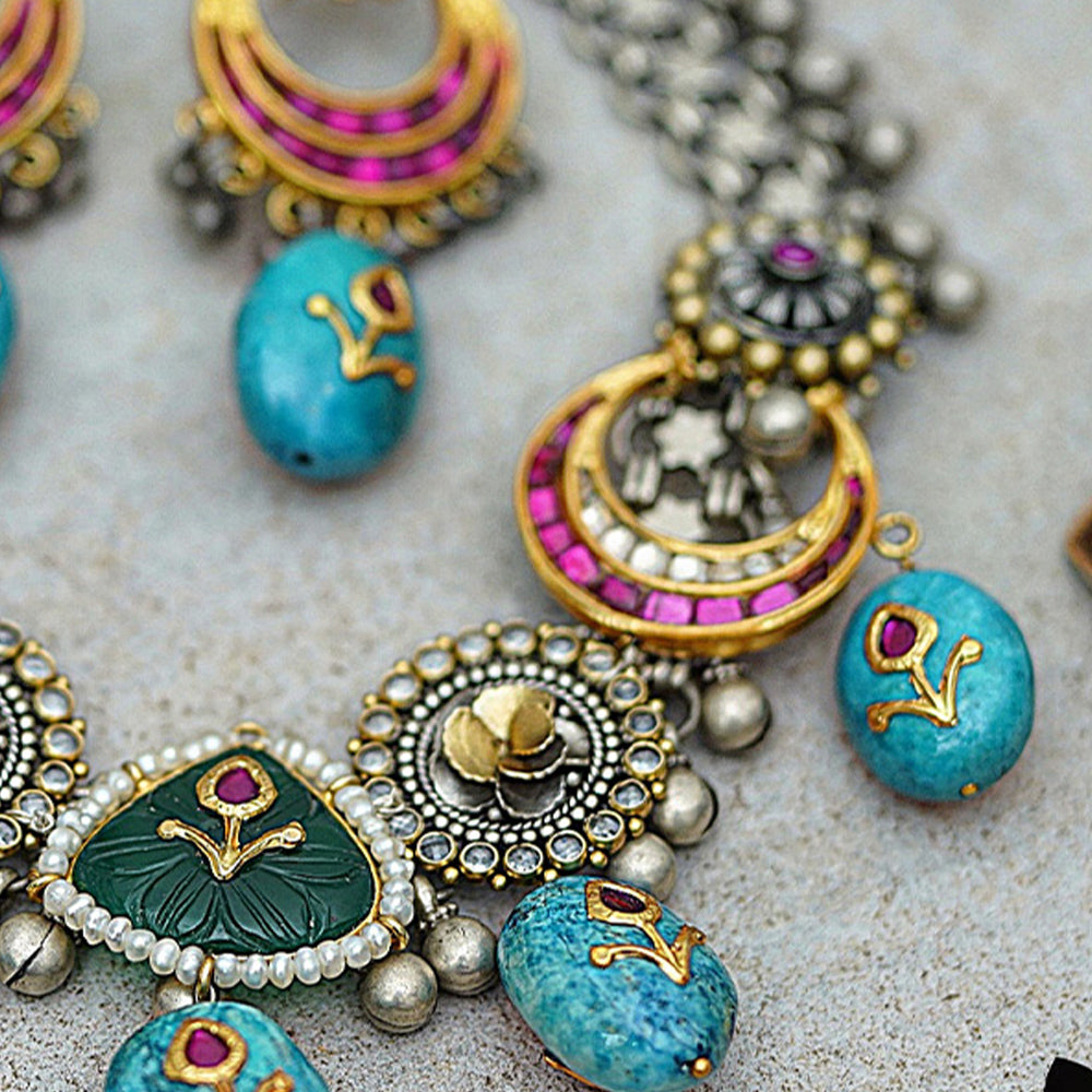 Buy Blue Earrings for Women by Mahi Online | Ajio.com